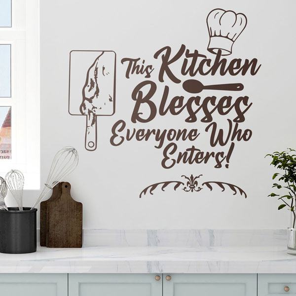 Wandtattoos: This Kitchen blesses everyone who enters