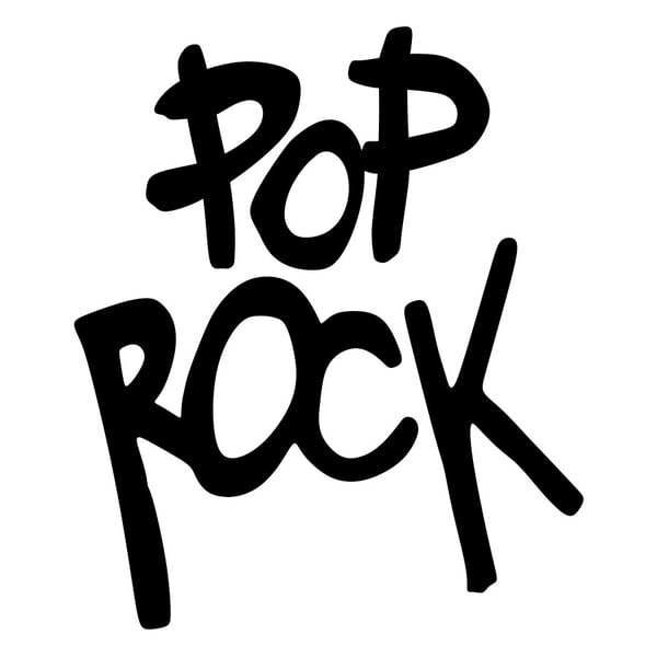 Aufkleber: Pop Rock Graffiti-Schriftzug