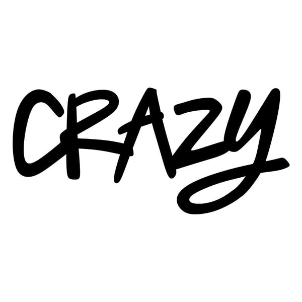 Aufkleber: Crazy Graffiti-Schriftzug