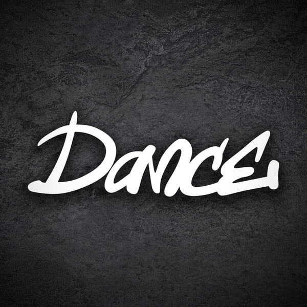Aufkleber: Doodle Graffiti Dance