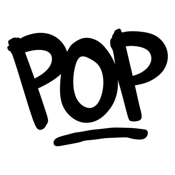 Aufkleber: Pop Graffiti-Schriftzug
