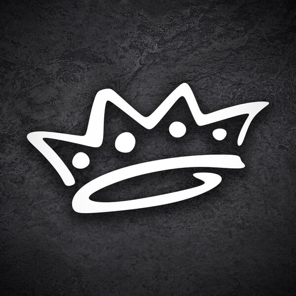 Aufkleber: Doodle Graffiti Krone