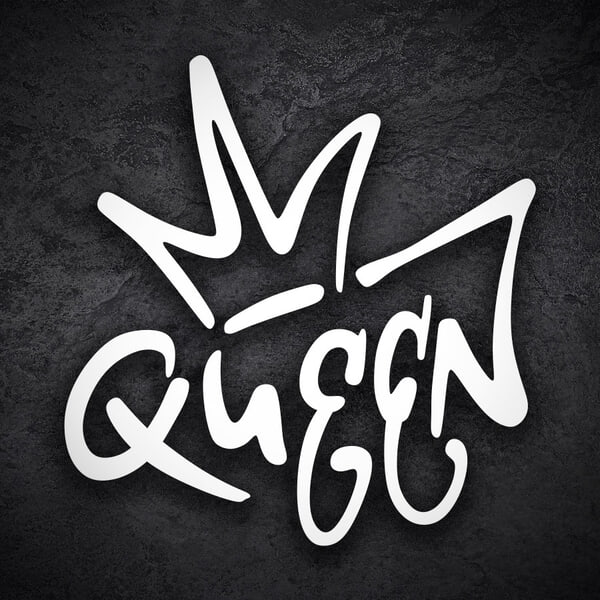 Aufkleber: Doodle Graffiti Queen