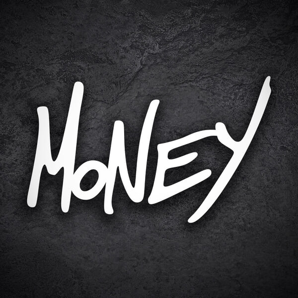Aufkleber: Doodle Graffiti Money