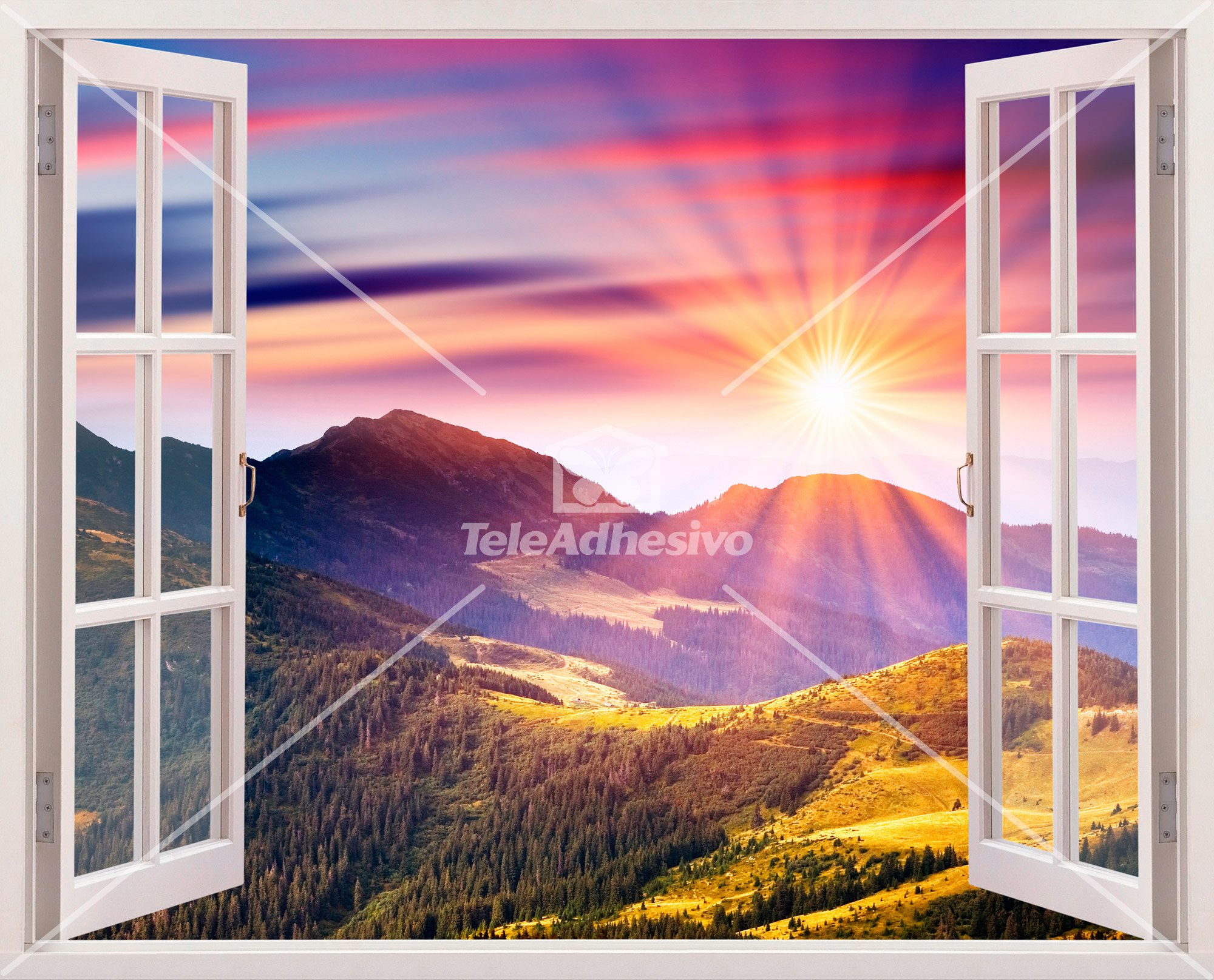Fototapete Sonnenuntergang In Den Bergen Webwandtattoo Com - wandtattoos sonnenuntergang in den bergen