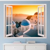 Wandtattoos: Sonnenuntergang in Santorini 3