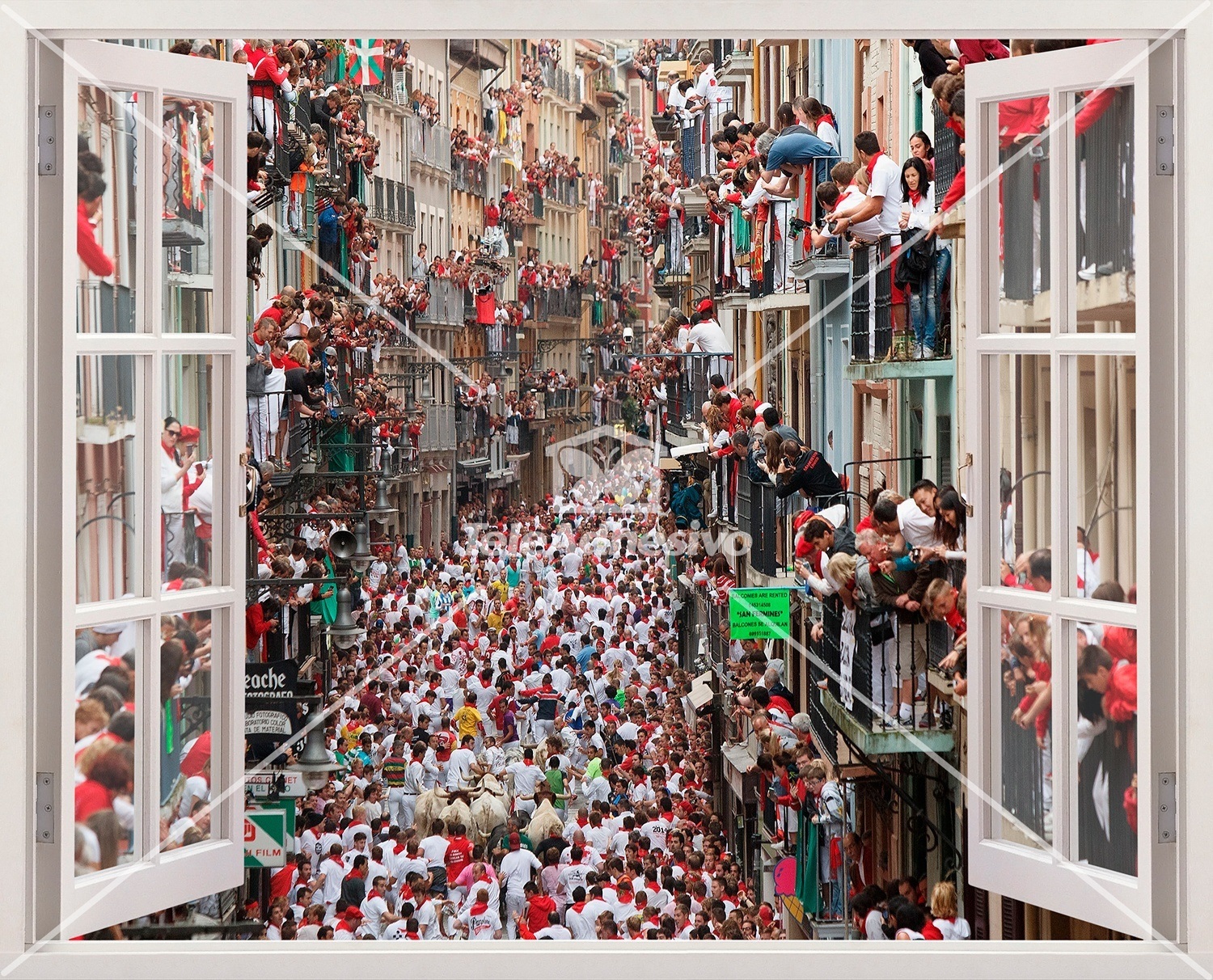 Wandtattoos: Laufen in San Fermín