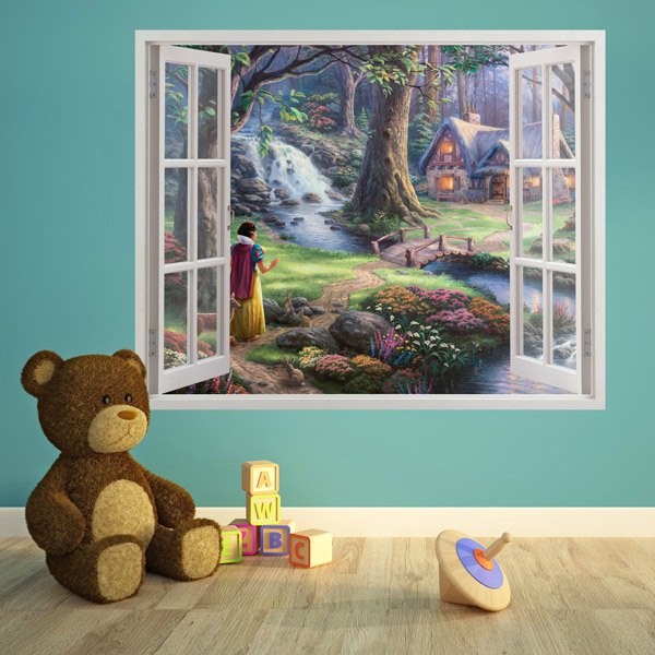 Wandtattoo 3d Effekt Fenster für Kinder | WebWandtattoo.com Wandtattoo 3d Effekt Fenster für Kinder | WebWandtattoo.com
