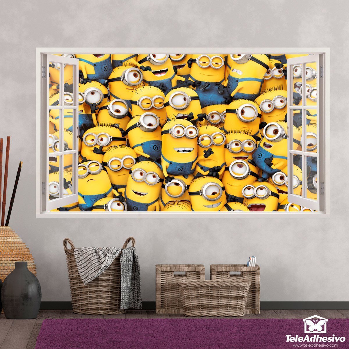 Wandtattoos: Tausende von Minions