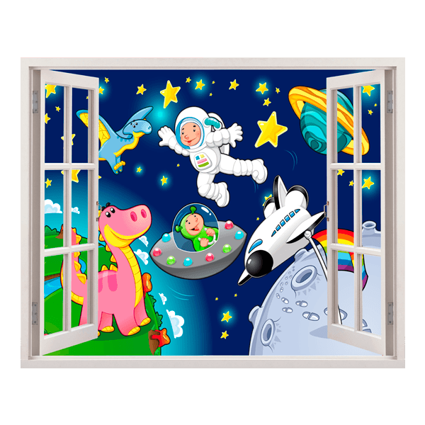 Kinderzimmer Wandtattoo: Fenster Raum