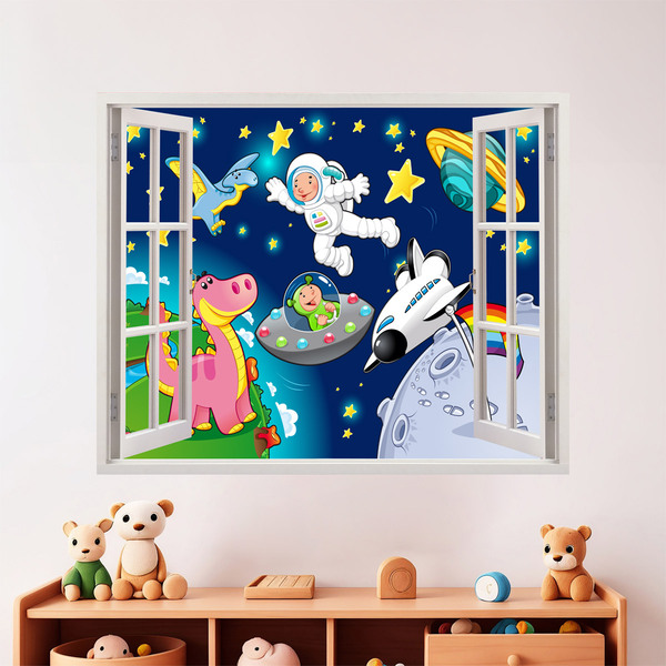 Kinderzimmer Wandtattoo: Fenster Raum