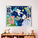 Kinderzimmer Wandtattoo: Fenster Raum 4