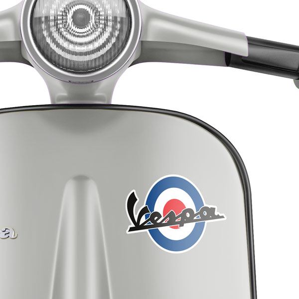 Aufkleber: Vespa Kreis Blau