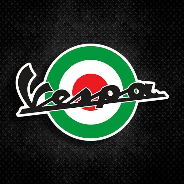Aufkleber: Vespa Grüner Kreis