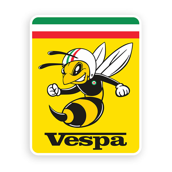 Aufkleber: Italienische Vespa Biene