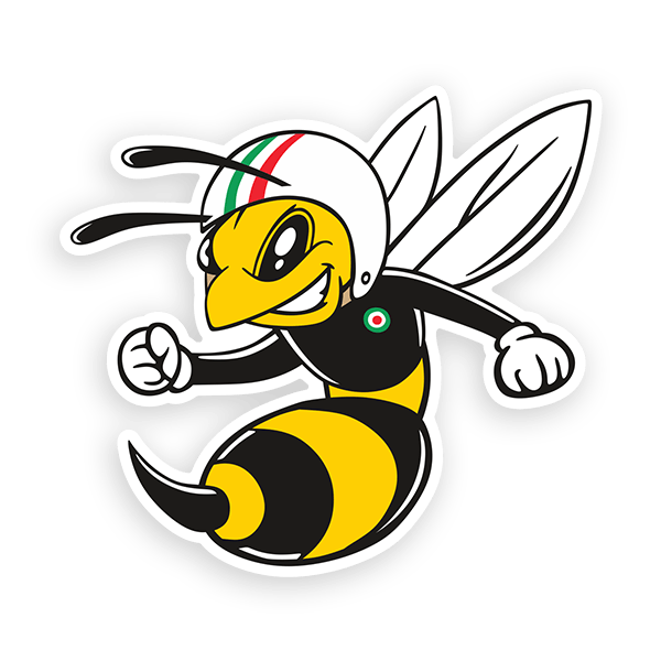 Aufkleber: Vespa Piaggio Biene