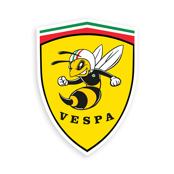 Aufkleber: Vespa Bienenschutzschild