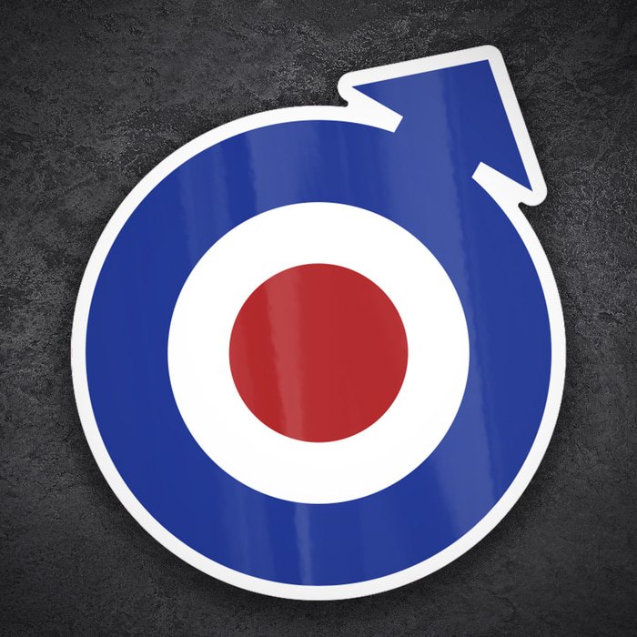 Aufkleber: Mod-Logo im RAF-Stil