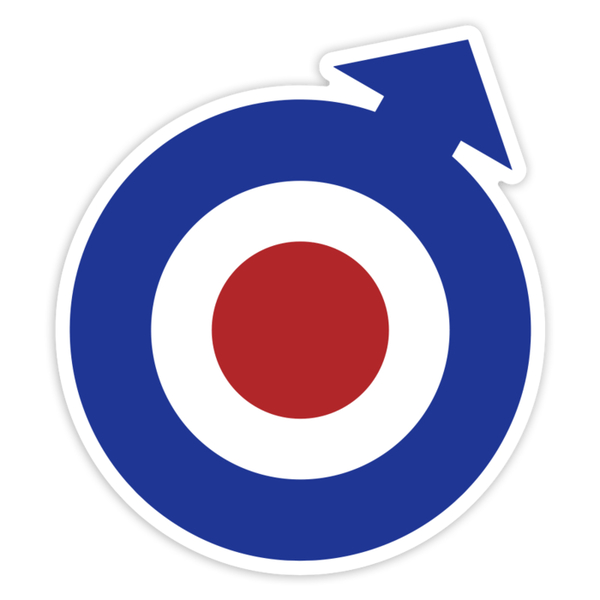 Aufkleber: Mod-Logo im RAF-Stil