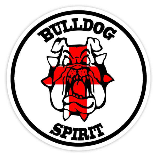 Aufkleber: Bulldog Spirit mit England-Flagge