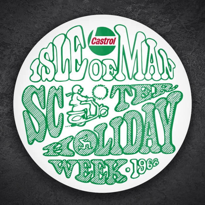 Aufkleber: Isle of Man Scooter 1966