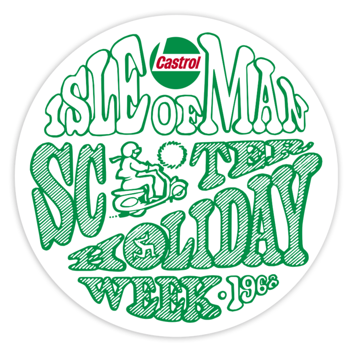 Aufkleber: Isle of Man Scooter 1966