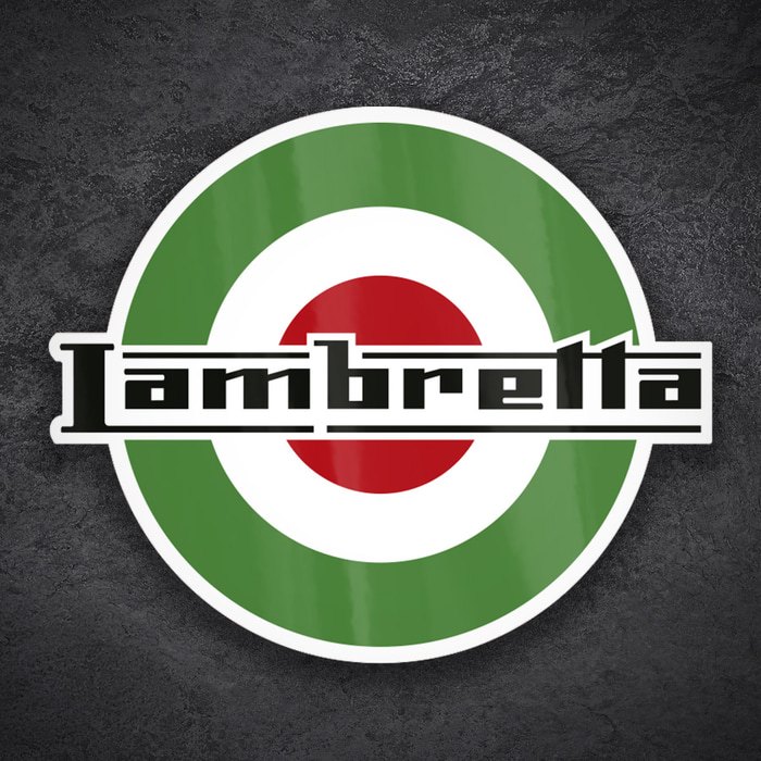 Aufkleber: Lambretta Italienisches Mod-Emblem
