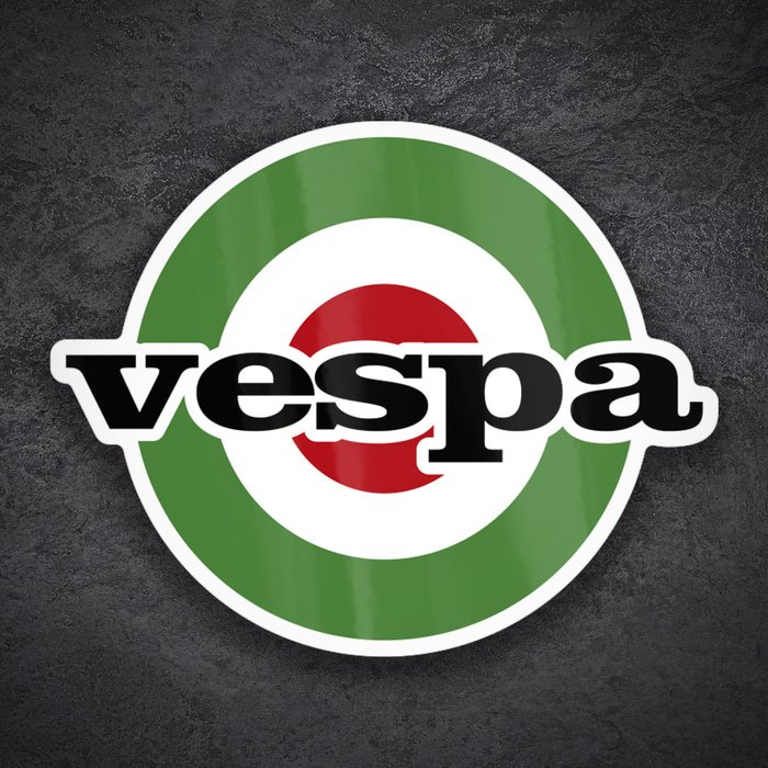 Aufkleber: Vespa Italienisches Mod-Emblem