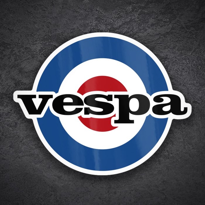 Aufkleber: Vespa Klassisches Mods RAF-Emblem