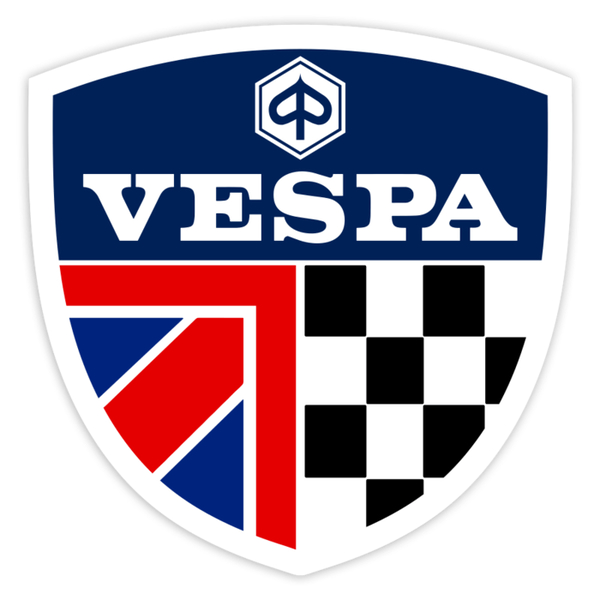Aufkleber: Vespa UK Racing Emblem