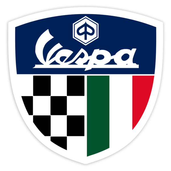 Aufkleber: Vespa Italien Racing Emblem