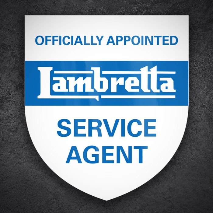 Aufkleber: Lambretta Offizieller Servicepartner