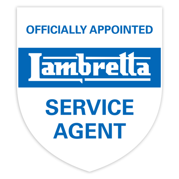 Aufkleber: Lambretta Offizieller Servicepartner