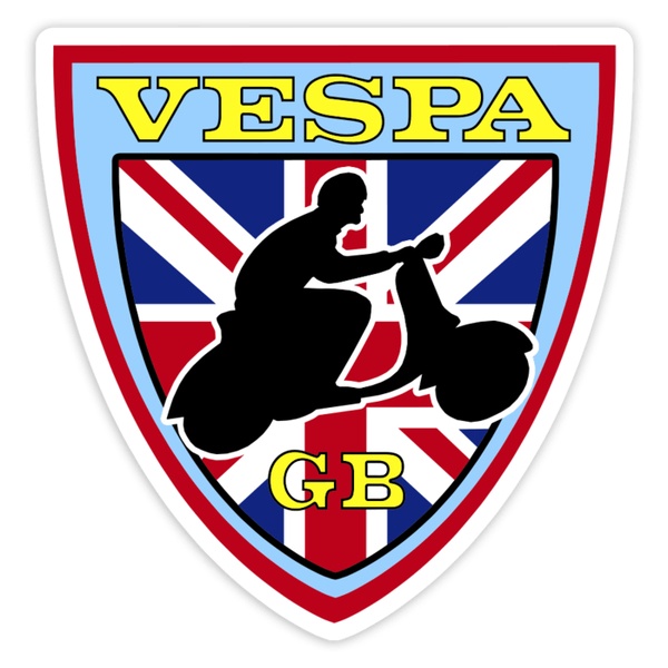 Aufkleber: Vespa GB Emblem Union Jack