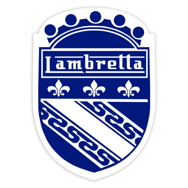 Aufkleber: Blaues Wappen Lambretta Emblem