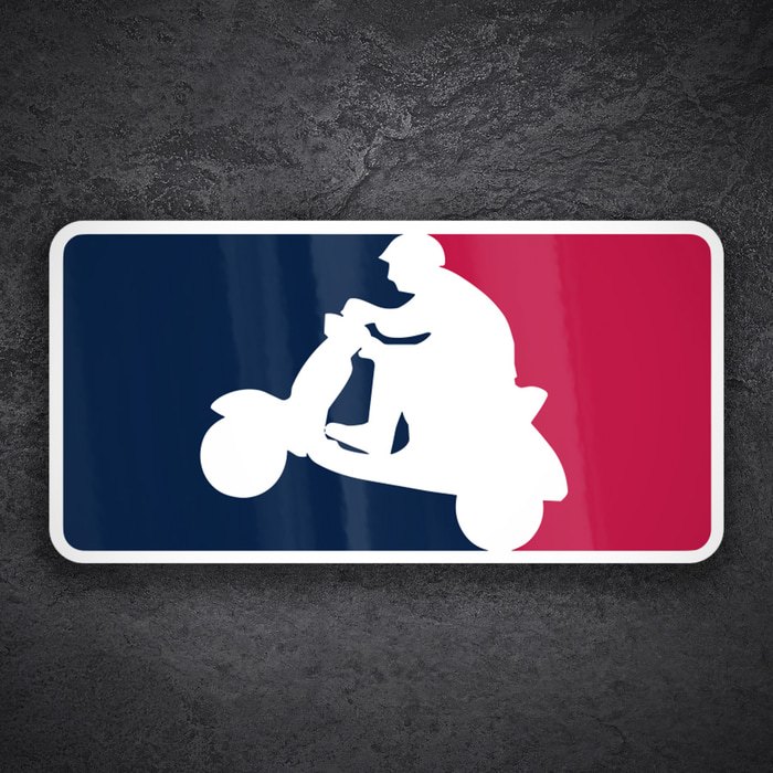 Aufkleber: Tricolor Scooter Emblem