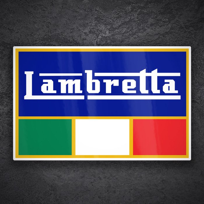Aufkleber: Klassisches Lambretta Emblem Italien