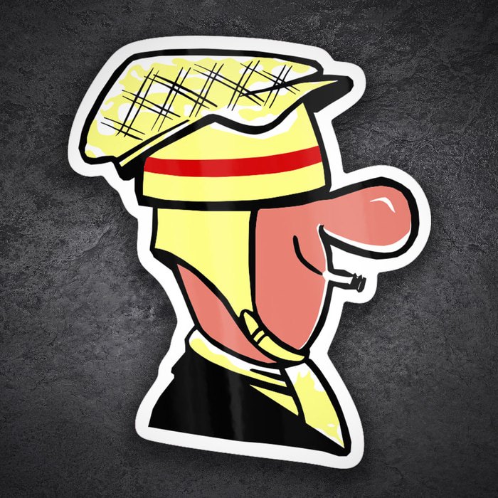 Aufkleber: Klassische Scooterist