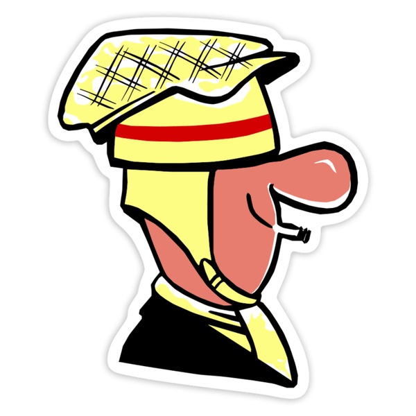 Aufkleber: Klassische Scooterist