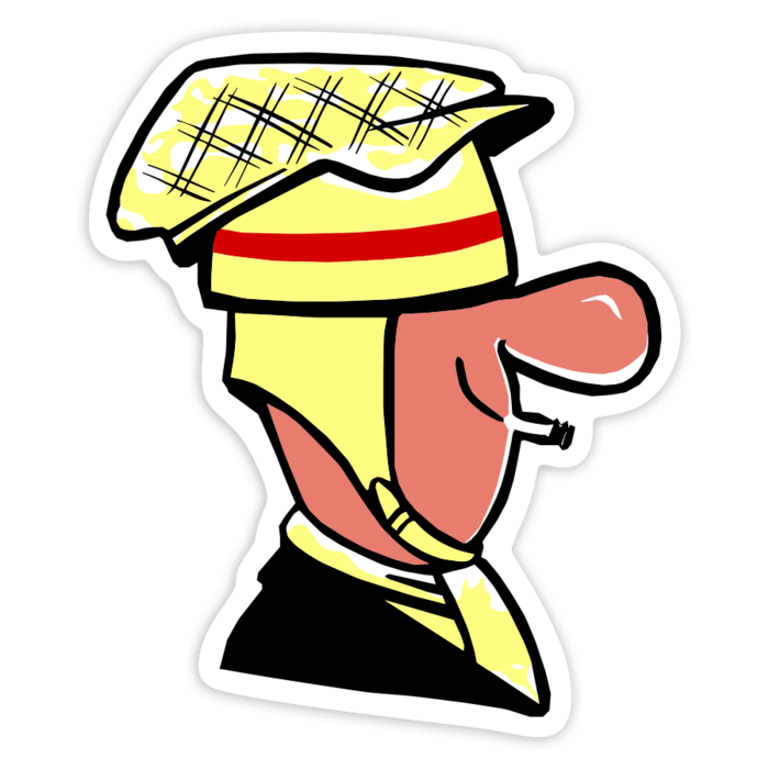 Aufkleber: Klassische Scooterist