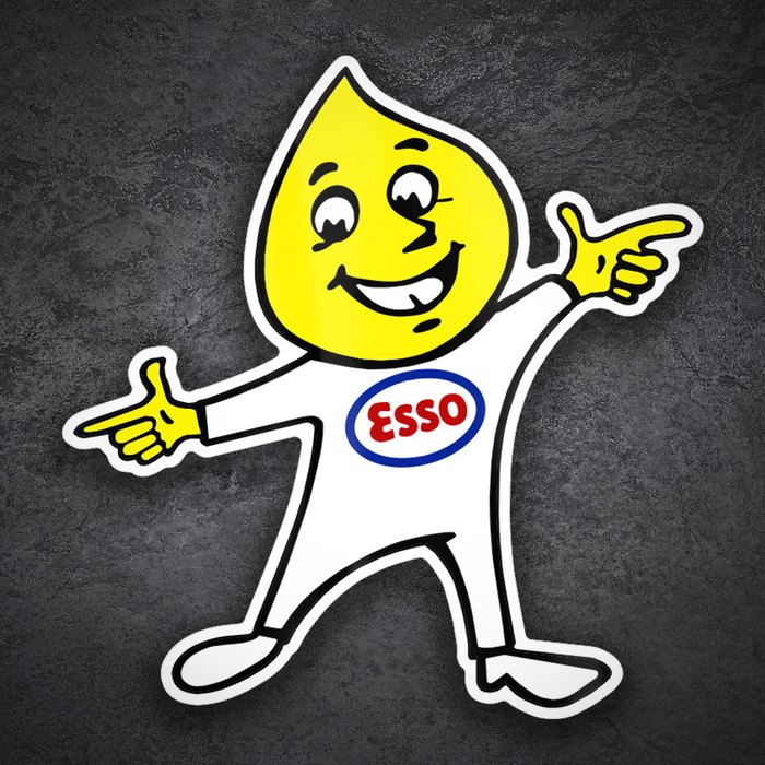 Aufkleber: Esso Tropfen zeigt
