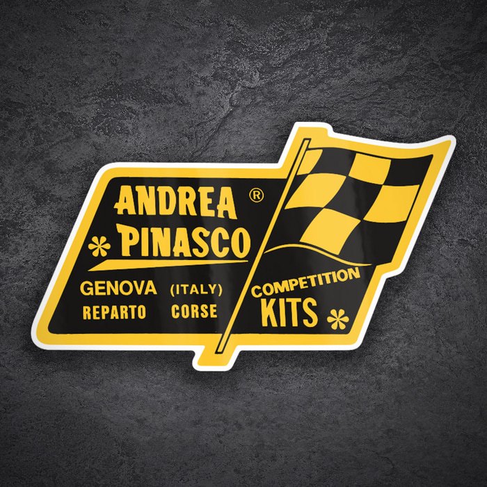 Aufkleber: Andrea Pinasco Rennkit