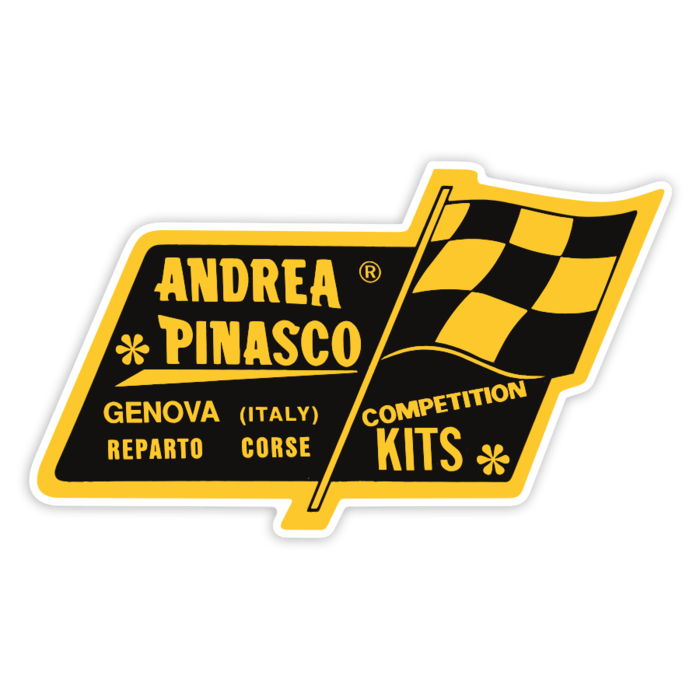 Aufkleber: Andrea Pinasco Rennkit