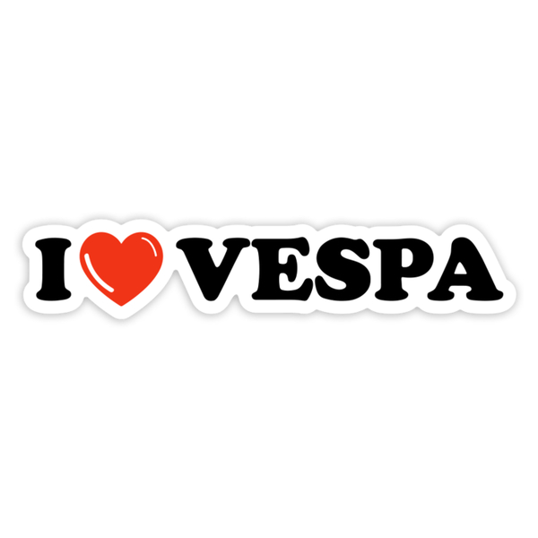 Aufkleber: I Love Vespa