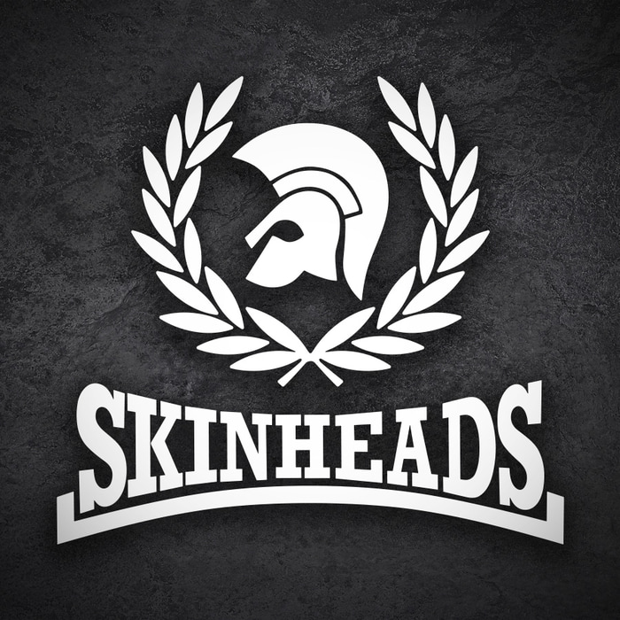 Aufkleber: Skinheads im Trojan-Stil