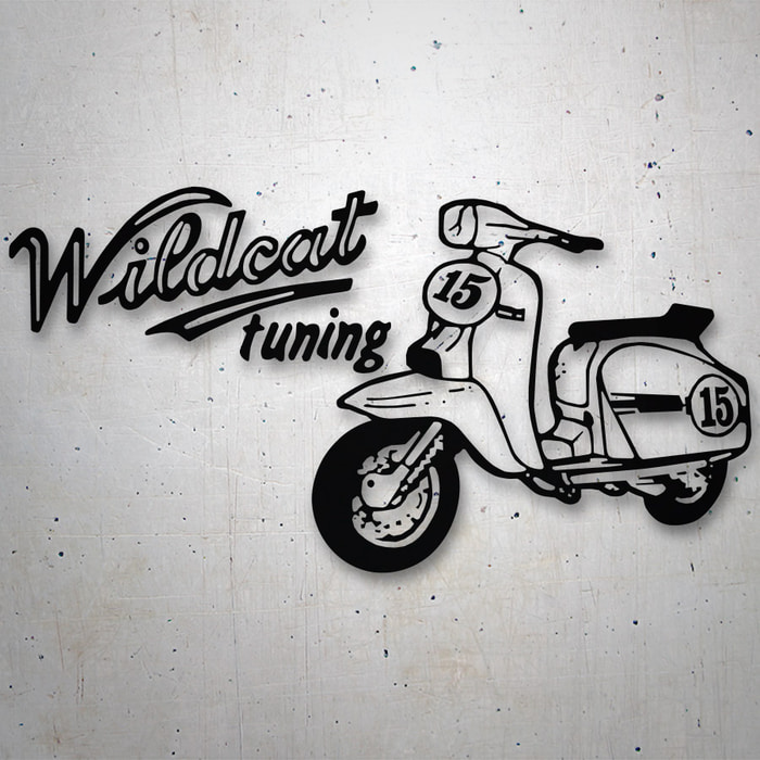 Aufkleber: Wildcat Tuning Scooter 15 Retro