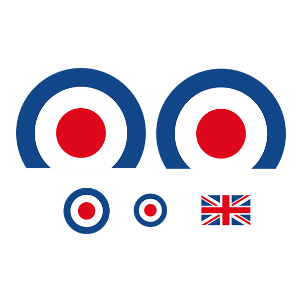 Aufkleber: Vespa Britische Luftfahrt