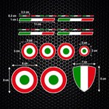 Aufkleber: Vespa Flaggen und Wappen Italien 3