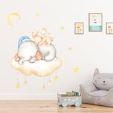 Kinderzimmer Wandtattoo: Kit Tiere die in der Wolke schlafen 3