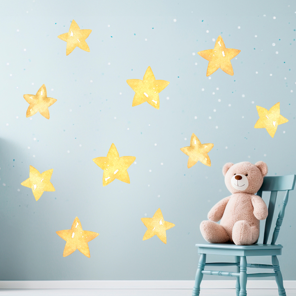 Kinderzimmer Wandtattoo: Kit Aquarell Sternen